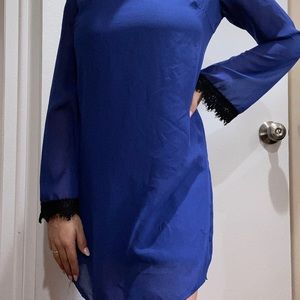 Charlotte Russe Blue Dress (Size Medium)